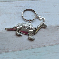 Dinosaur keyring, dinosaur gift, dinosaur charm, dinosaur jewellery, personalised keychain, Christmas gift, girlfriend gifts, bff gift