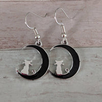 Cat earrings, cat jewellery, kitten earrings, cat lover gifts, Halloween earrings, Halloween jewelry, crazy cat lady, gifts for her,