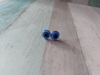 Evil eye earrings, evil eye jewelry, Turkish earrings, novelty earrings, resin studs, gifts for her, geek earrings, fandom jewelry