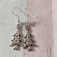 Christmas tree earrings, christmas earrings, christmas jewelry,  Christmas lover gifts, secret santa gifts, Christmas tree inspired,