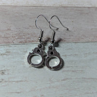 Handcuff earrings, alternative gifts, novelty gifts, police earrings, fandom earrings, retro jewellery, hen party gifts, hen party jewellery