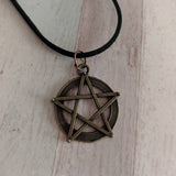 Pentagram necklace, pagan jewelry, witch jewellery, witch necklace, pentagram jewellery, gothic necklace, gifts for her, pagan gift,