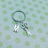 Hairdresser keychain, hairdresser gifts, personalised keyring, bag charm, gifts for her, sister gifts, mum gifts, stocking fillers,