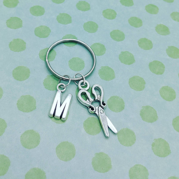 Hairdresser keychain, hairdresser gifts, personalised keyring, bag charm, gifts for her, sister gifts, mum gifts, stocking fillers,