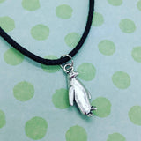 Penguin necklace, bird jewellery, bird necklace, penguin lover gifts, animal gifts, bird watcher gifts, penguin jewelry, gifts for her