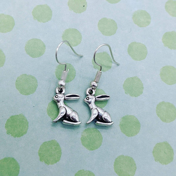 Rabbit earrings, rabbit jewellery, Easter gifts, Easter earrings, rabbit lover gifts, sister gifts, bunny earrings, bunny lover gifts