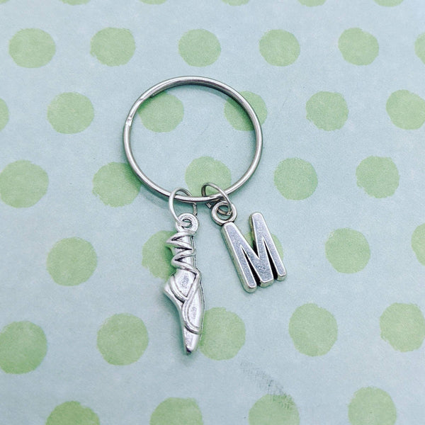 Ballerina keychain, ballerina gifts, ballerina keyring, Ballet gifts, dancer keyring, dancer gifts, squad keyrings, girl gifts, initial gift