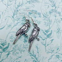 Parrot earrings, parrot lover gifts, parrot jewelry, bird earrings, bird lover gifts, bird Jewellery, animal earrings, sister gifts, gifts