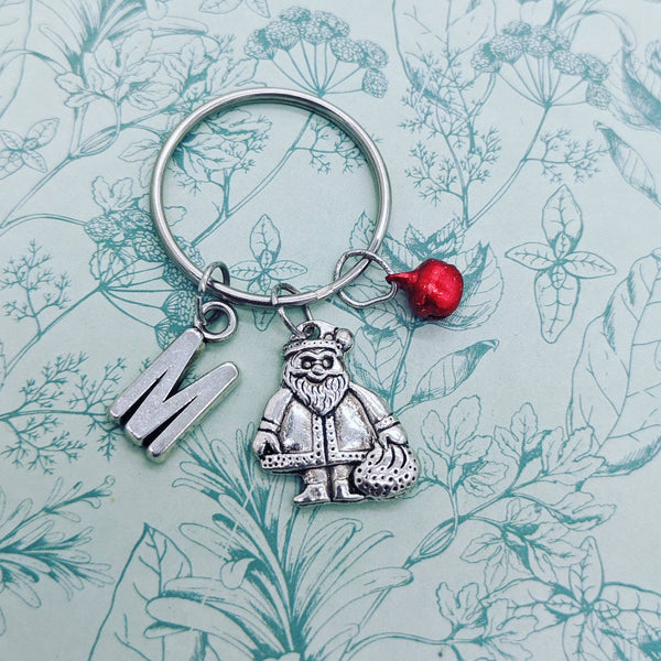 Santa Keychain, Santa Keyring, Christmas accessories, Christmas fan gifts, secret santa gifts, stocking fillers, Christmas lover gifts,