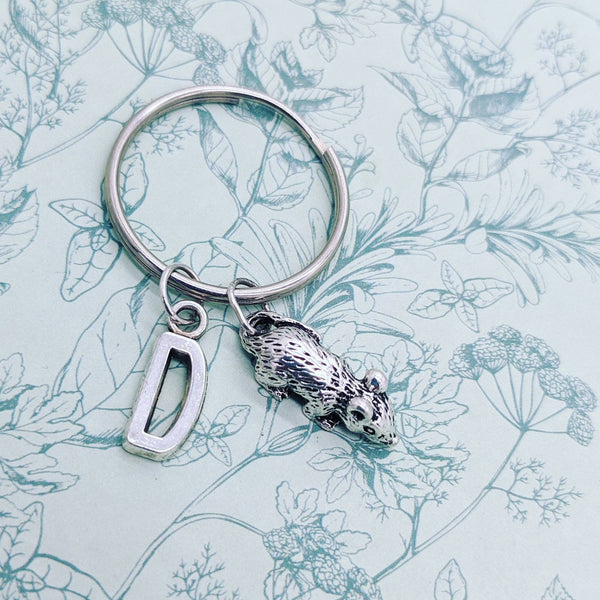 Rat keyring personalised,