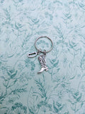 Shoe keychain, cowboy keyring, bff gifts, sister gifts, secret santa, personalized keychain, line dancing gifts, bag charm, bag accessories,