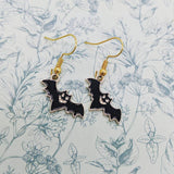 Bat earrings, bat jewellery, bat lover gifts, Halloween earrings, gothic earrings, gothic jewelry, bff gifts, Halloween jewelry, bat watcher