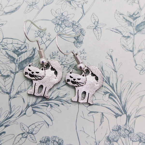 Cat earrings, cat jewelry, cat lover gifts, Halloween earrings, Halloween jewelry, bff gifts, sister gifts, secret santa gifts, gift ideas,