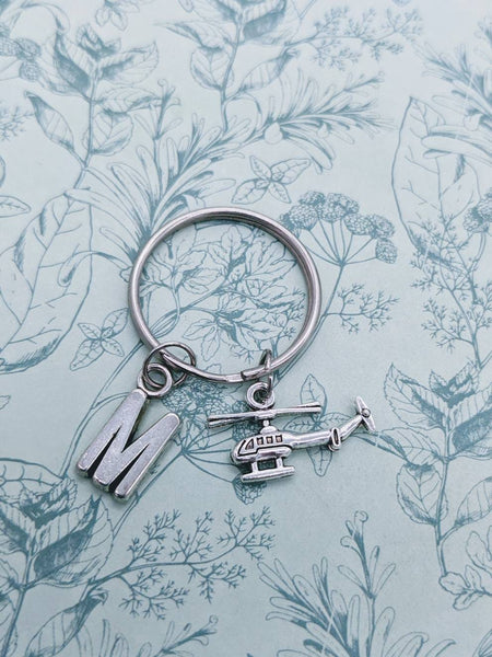 Helicopter keyring, personalised keyring, pilot gifts, bff gifts, boyfriend gifts, helicopter gifts, chopper gifts, chopper keychain,