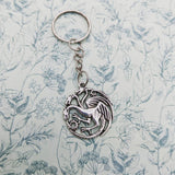 Dragon keyring, dragon keychain, dragon lover gifts, geek gifts, geek keychain, fantasy gifts, geeky gifts, medieval gifts, bff gifts,