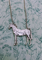 Horse necklace, horse jewellery, horse lover gifts, statement necklace, animal necklace, sister gifts, bff gifts, horse rider gifts,