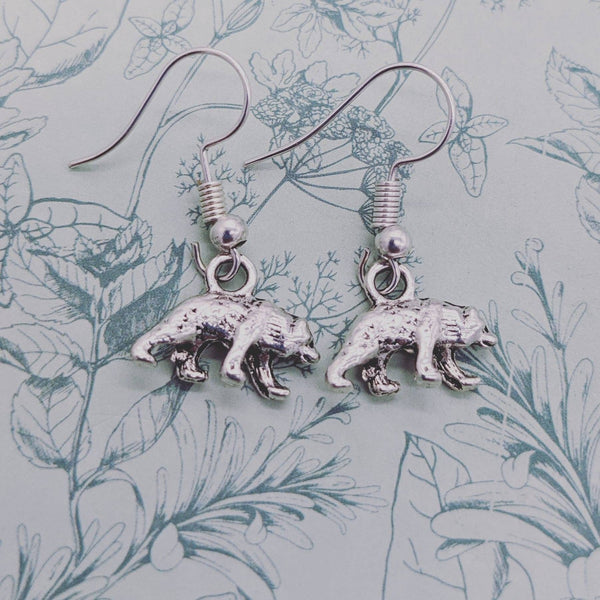 Bear earrings, bear jewellery, bear lover gifts, animal earrings, animal jewellery, animal lover gifts, sister gifts, bff gifts, gift ideas,