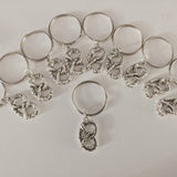 Pretzel keychain, initial keychains, food keyrings, gift for baker, junk food keychain, bff gifts, sister gifts, food jewelry, squad gift