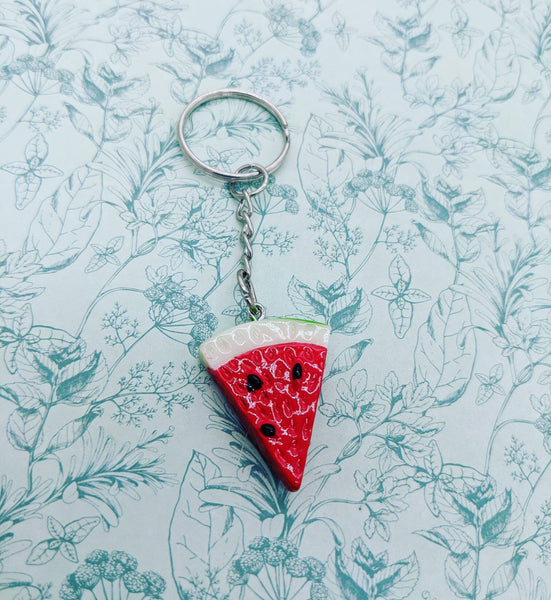 Fruit keyring, watermelon keyring, fruit lover gifts, foodie gifts, sister gifts, kawaii keychain, kawaii gifts, bag charm, charm keyring,