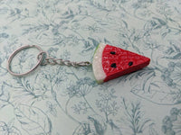 Fruit keyring, watermelon keyring, fruit lover gifts, foodie gifts, sister gifts, kawaii keychain, kawaii gifts, bag charm, charm keyring,