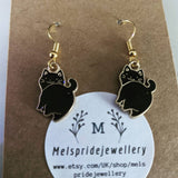 Cat earrings, cat jewellery, kitten earrings, sister gifts, cat lover gifts, bff gifts, animal earrings, animal jewelry, gifts for her,