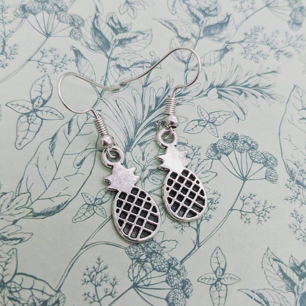 Pineapple earrings, pineapple jewellery, fruit earrings, fruit jewellery, fruit lover gifts, cute earrings, sister gifts, bff gifts ,