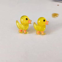 Duck earrings, duck jewelry, duck lover gifts, stud earrings, bird earrings, bird jewelry, bird watcher, sister gifts, cute earrings,