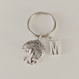 Mushroom keyring, mushroom keychain, mushroom lover gifts, bag charm, stocking stuffers, bff gifts, initial keychain, bff gifts, gift ideas