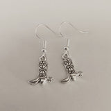 Cowboy boots earrings, cowgirl earrings, rodeo earrings, lasso earrings, gifts for her, western earrings, cowboy jewelry, gifts for her