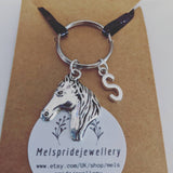 Personalised horse keyring,