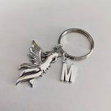 Phoenix keychain, phoenix keyring, phoenix gifts, bird keyring, bird gifts, sister gifts, fandom jewelry, bird keychain, initial keychain