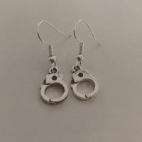 Handcuff earrings, alternative gifts, novelty gifts, police earrings, fandom earrings, retro jewellery, hen party gifts, hen party jewellery