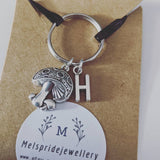 Mushroom keyring, mushroom keychain, mushroom lover gifts, bag charm, stocking stuffers, bff gifts, initial keychain, bff gifts, gift ideas