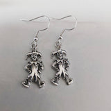 Clown earrings, jester earrings,