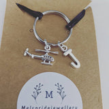 Helicopter keyring, personalised keyring, pilot gifts, bff gifts, boyfriend gifts, helicopter gifts, chopper gifts, chopper keychain,