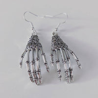 Day of the dead earrings, spooky jewelry, skeleton hand earrings, zombie earrings, spooky earrings, zombie jewelry, day of the dead,