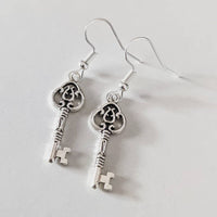 Celtic key earrings,