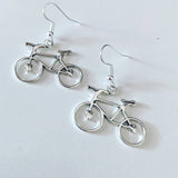 Bike earrings, sports gifts, cyclists gifts, bicycle gifts, bicycle jewellery, cycling earrings, novelty earrings, stocking stuffers