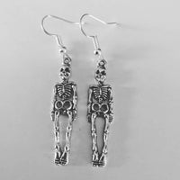 Skeleton earrings, skeleton jewellery, Halloween earrings, Halloween jewelry, gifts for her, day of the dead, Halloween gifts, gothic gifts