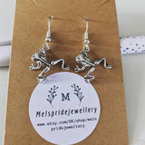 Frog earrings, animal earrings, toad earrings, frog jewellery, rockabilly earrings, animal jewellery, animal lover gift, gifts for her