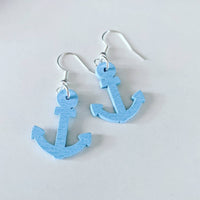 Anchor earrings, sailing earrings, anchor jewelry, nautical jewelry, nautical earrings, gifts for her, beach earrings, beach jewelry,