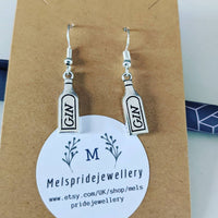 Gin earrings, novelty earrings, drinking gifts, girl earrings, gifts for her, gin gifts, novelty gifts, novelty jewelry, sister gifts,