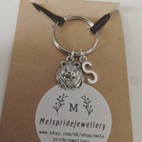 Guinea pig keyring, guinea pig gifts, guinea pig lovers, sister gifts, personalised gifts, initial keyring, animal gifts, animal keyring