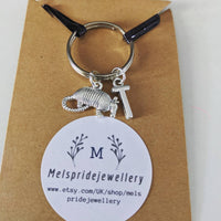 Armadillo animal keyring personalised,