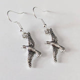 Seagull earrings, seagull jewellery, bird earrings, bird jewelry, bird lovers gifts, bff gifts, sister gifts, secret santa, bird watcher,