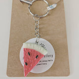 Fruit keyring, watermelon keyring, fruit lover gifts, foodie gifts, sister gifts, kawaii keychain, kawaii gifts, bag charm, charm keyring,