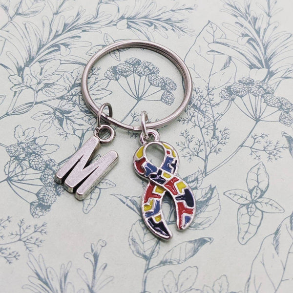 Autism keyring, autism keychain, autism awareness, autism jigsaw, autistic, autistic gifts, personalized keyring, friend gifts, autism gifts