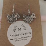 Chicken earrings,