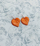 Leaf earrings, autumn earrings, fall leaves, cute earrings, autumn jewellery, leaf gift, nature gift, leaf jewellery, charm earrings,