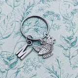 Chicken keyring personalised,